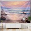 Sea View Oil Painting Tapestry Wall Hanging Living Room Bedroom Office Aesthetic Decoration Mural Home Background Hanging Cloth