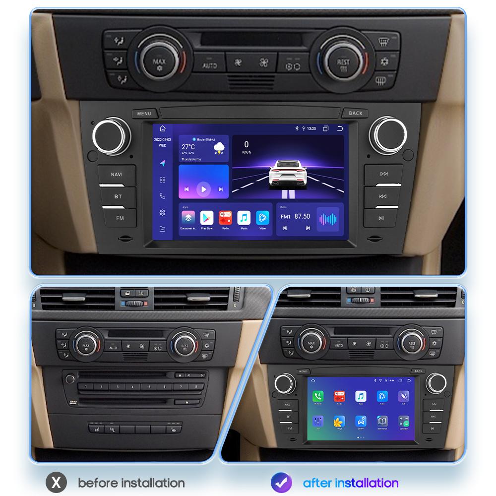 Hizpo Inteligentní 7'' 7862 AI 2din Android 13 Autorádio Multimediální Přehrávač Videa pro Pro BMW Řady 3 E90 E91 E92 E93 Navigace GPS Carplay 4G RDS