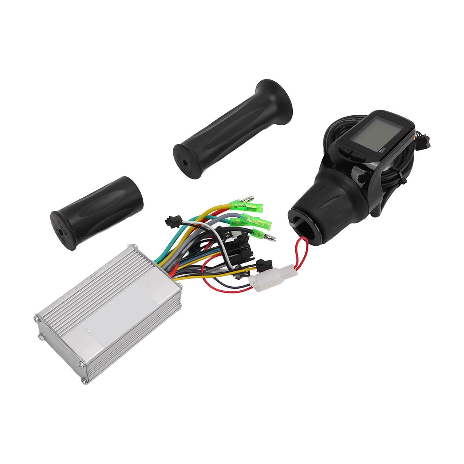 

48 60V 350W Electric Bike Brushless Motor Controller 886 LCD Display Panel Kit with Spare Twist Grips