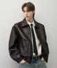 Draw Fit A-2 Leather Blouson Jacket [Brown]