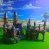 European-Style Castle Fish Tank Ornament - Antique Manor Design for Landscaping and Gardening