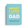 Was ich an dir liebe, Papa. Warum ich dich liebe Ausfüllbuch. Das perfekte Geschenk für Papa.