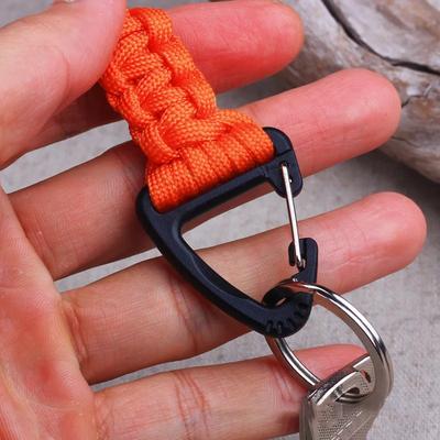 1pc New Seven-core Key Lanyard Wrist Hook for Outdoor Camping Multifunctional Hook Triangle Quick Hook Carabiner