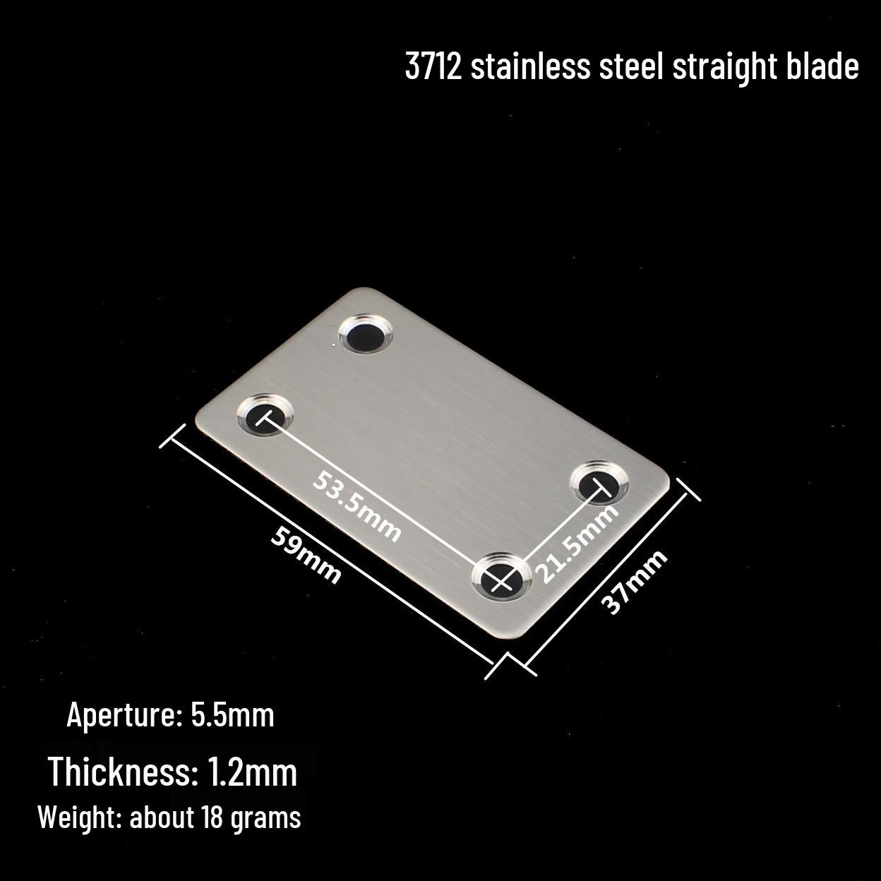 Thickened Stainless Steel I-Shaped Corner Bracket for Furniture Fixing