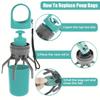 Portable Dog Pooper Scooper Leak-Proof with Bag Attachment Dog Waste Pick-up Cleaner No Touch Waste Storage Container