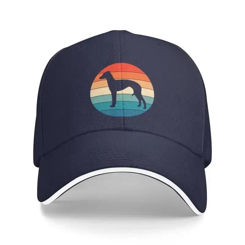 Custom Punk Vintage Retro Greyhound Dog Lover Baseball Cap for Men Women Breathable Dog Owner Dad Hat Performance