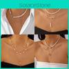 Geometric Pearl Bow Necklace With Adjustable Length For Fashion Enthusiasts