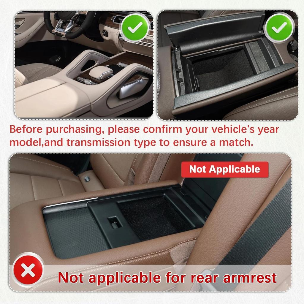 Center Console Organizer Compatible with -2025 GLE 350 450 580 AMG 53 63S Ac