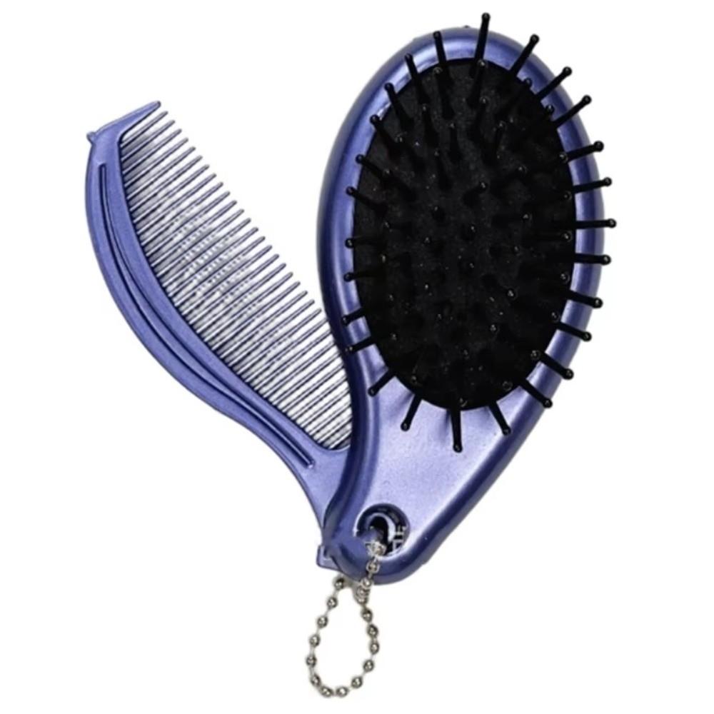 3-in-1 Foldable Hair Comb Mirror Foldable Air Cushion Comb Fashion Massage Comb