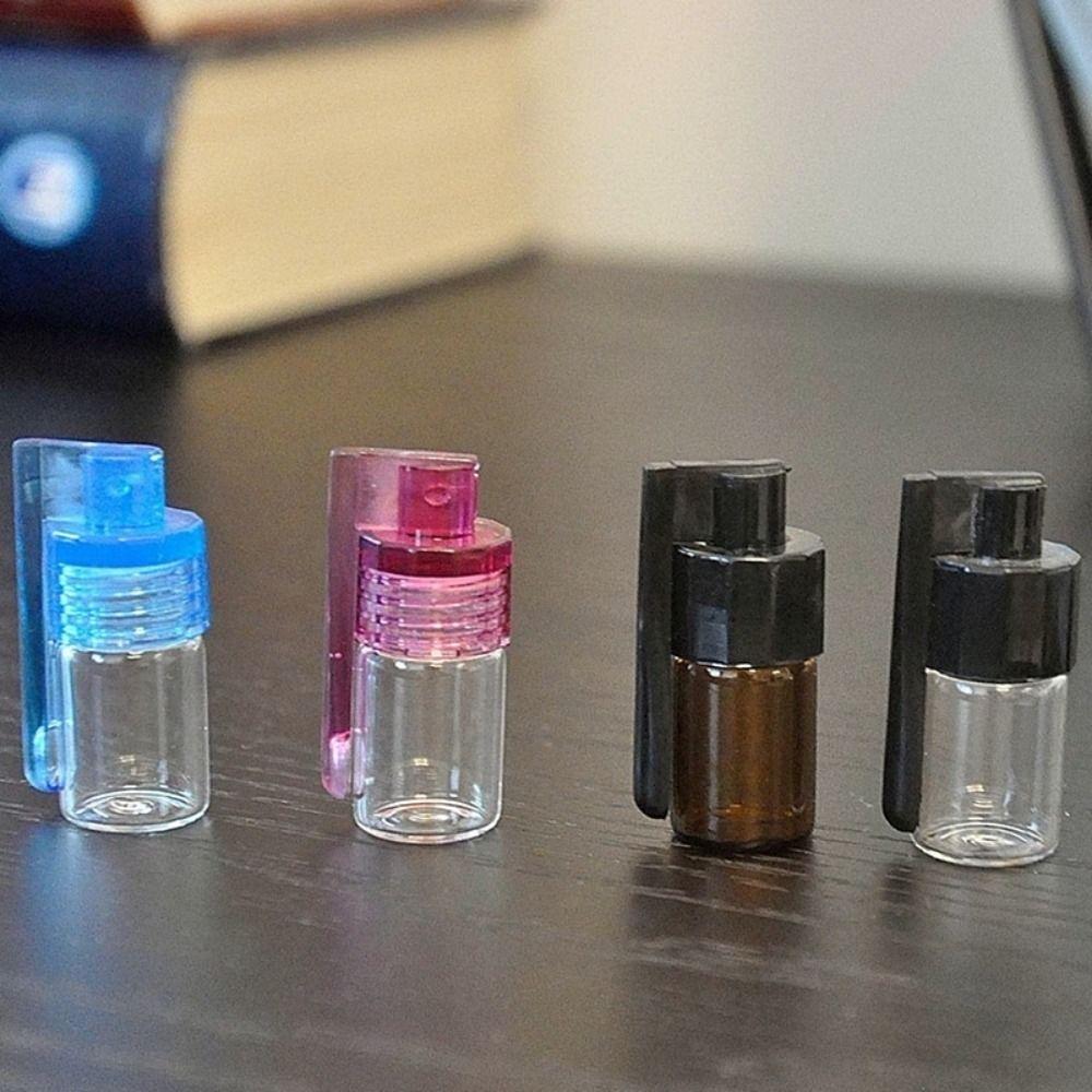 Portable Glass Bottles 31mm/15mm Snuff Snorter Bottle Pill Dispenser Pill Box Travel