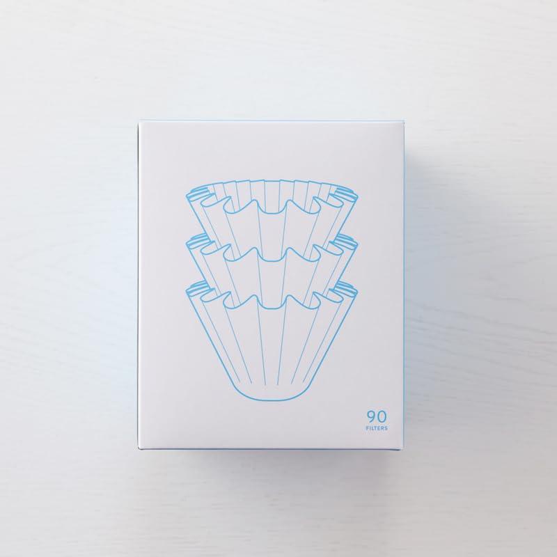 Blue Bottle Coffee Coffee Filters (90 count), Original Wave-Shaped, Brown