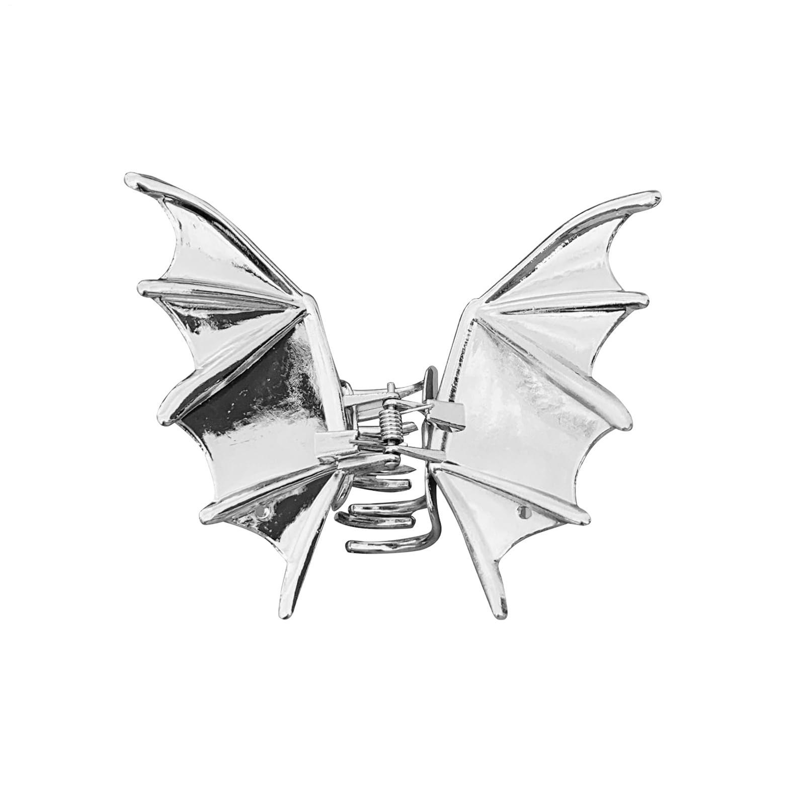 

Заколки для волос на Хэллоуин для женщин, Заколки для волос готические большие заколки в форме летучих мышей, Аксессуары для волос на Хэллоуин, Зажимы для волос с сильной фиксацией One Size