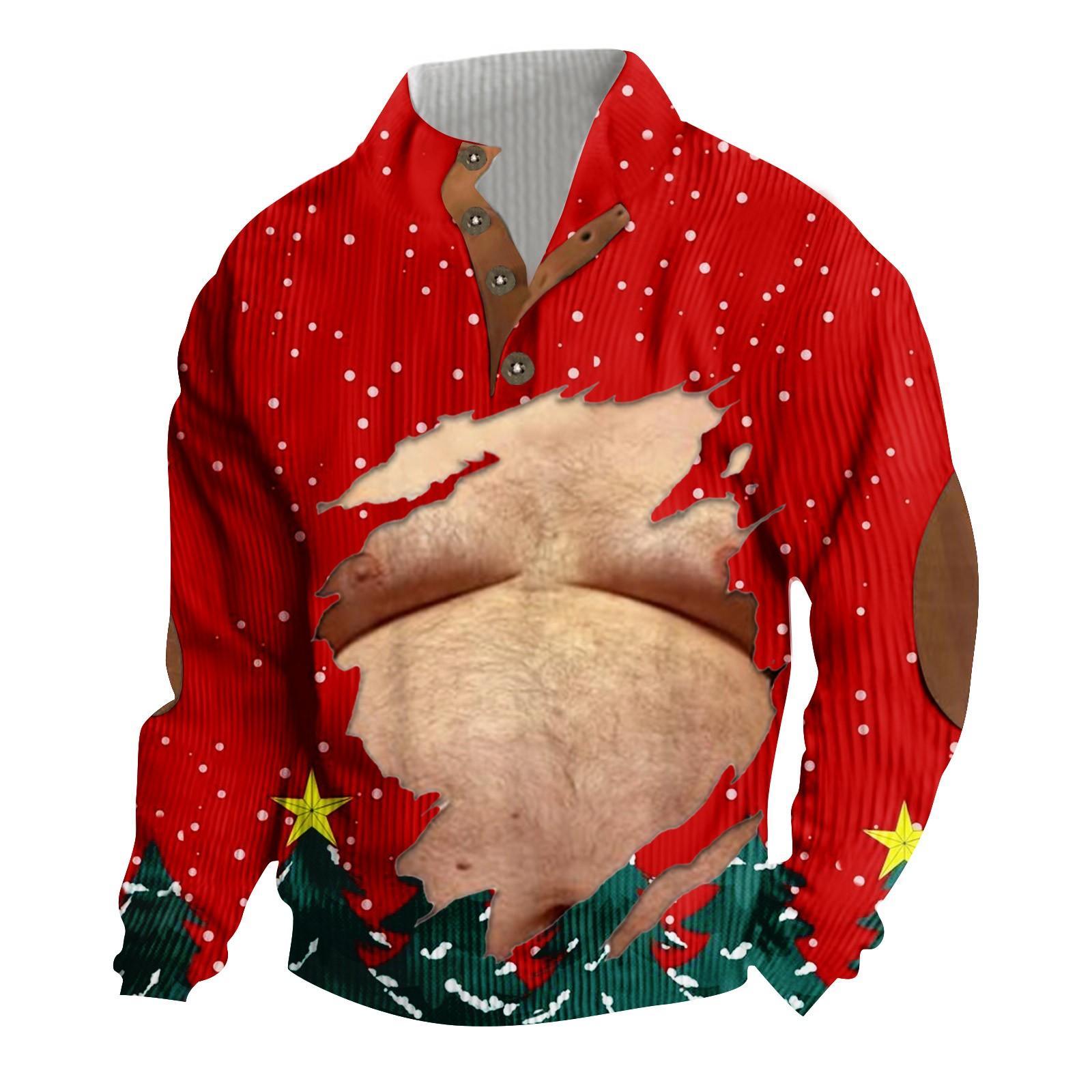 

Трикотажный принт спагетти рождественский необычный мужской свитшот с воротником-стойкой и карманом для активного отдыха с пряжкой XL