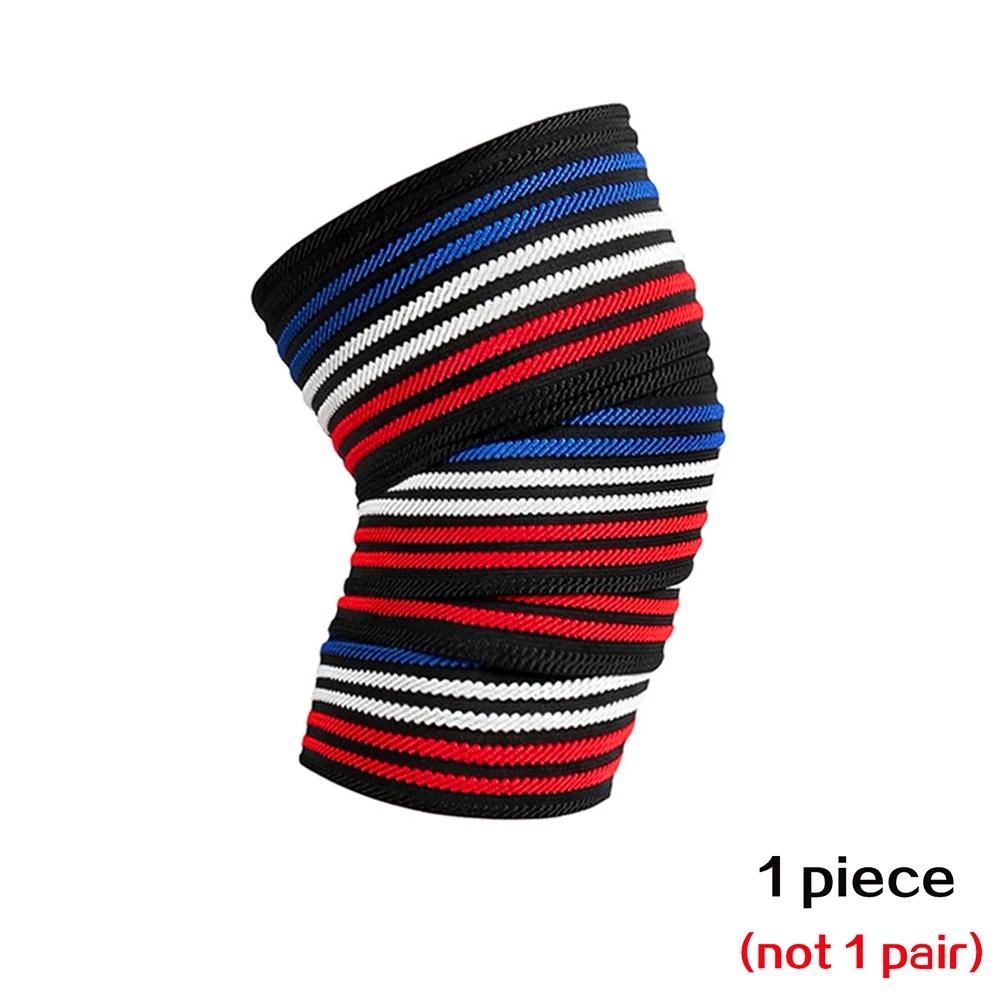 Knee Pads 180Cm*8Cm Fitness Pressurized Straps Gym Weight Lifting Leg Knee Compression Training Wraps Elastic Bandages New