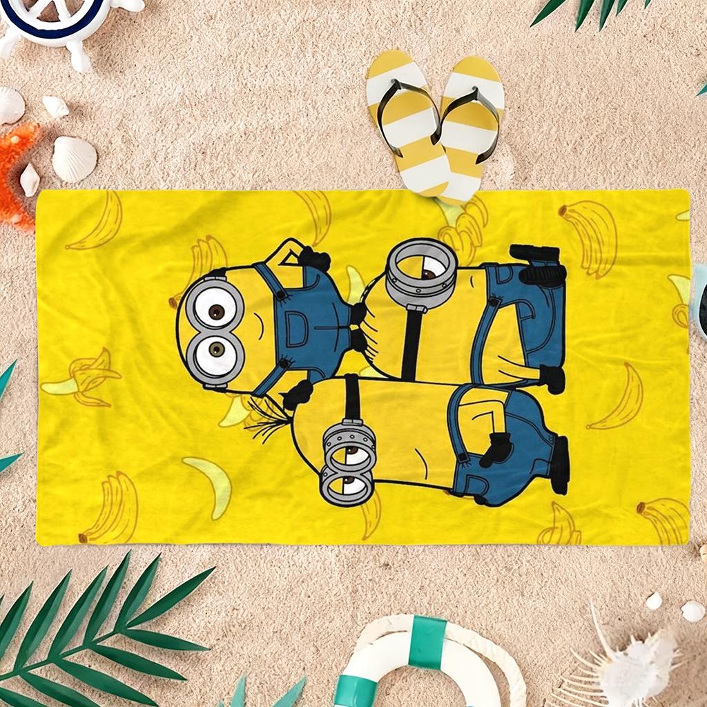 Big-eyed Cute Creature Bananamaster Beach Towel Quick-drying Suitable for Beach Vacation Pool Gym Cute Gift for Friends Families
