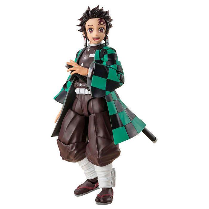 Figurine - Tamashii Nations - Tanjiro Kamado S.H - 15 Cm - Peinte À La Main - Accessoires Inclus