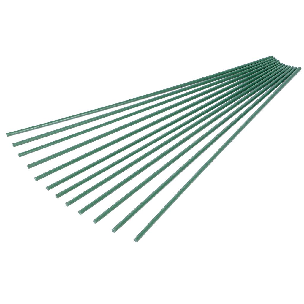 12 Stück Pflanzenkletterstab Kunststoffbeschichtetes Stahlrohr Gartenstütze Gewächshaus Gartenwerkzeug