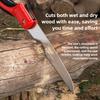1 Portable Folding Hand Saw for Gardens and Outdoor Use - Ergonomic Alloy Steel Blade, Double-Edged