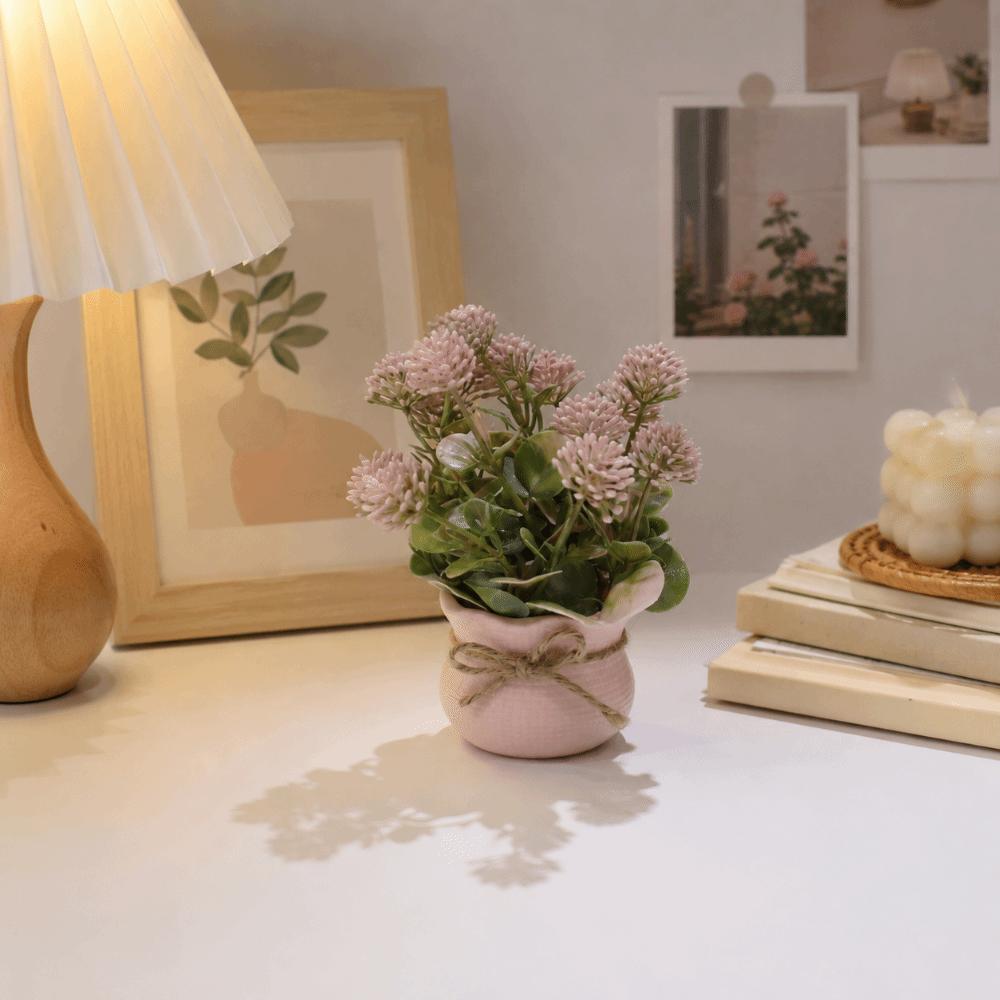 Ornaments Artificial Potted Flowers Mini Simulation Plants Gifts Potted Plants Office
