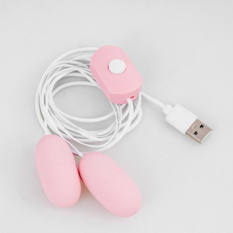 Women's USB Rechargeable Double-Head Vibrator - High-Power Erotic Self-Pleasure Toy with Strong Vibration