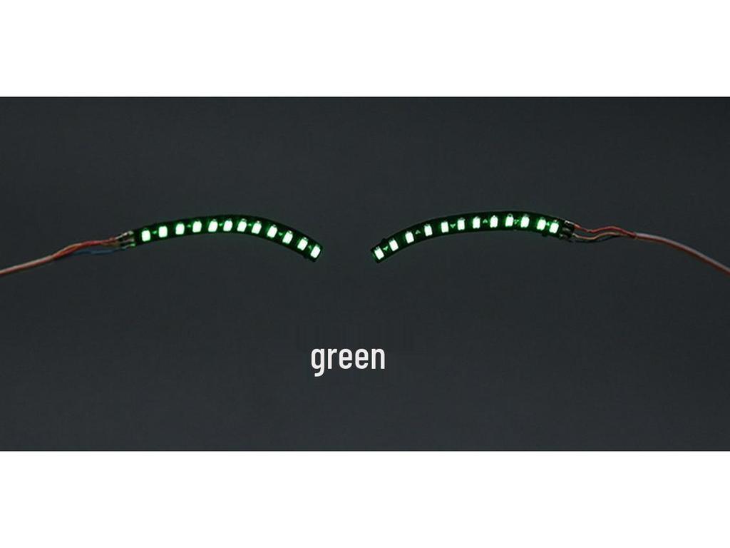 LED Luminous False Eyelashes & Double Eyelid Stickers - Handmade for Halloween & Nightclub Parties