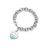 T-Familie Herzförmiges Emaille-Armband: Blaue, Rote, Rosa Herzen, Liebes-Rosenkranz, Runde Perlenkette - Perfektes Valentinstagsgeschenk für Freundin.