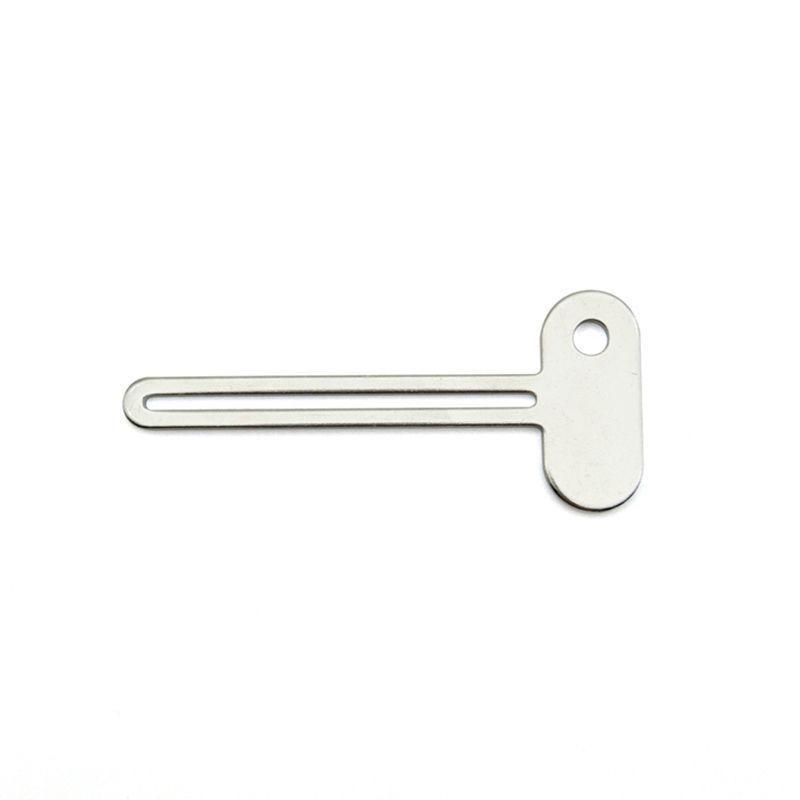 Metal Toothpaste & Color Cream Squeezer Roller Clip 79*34mm серебряный
