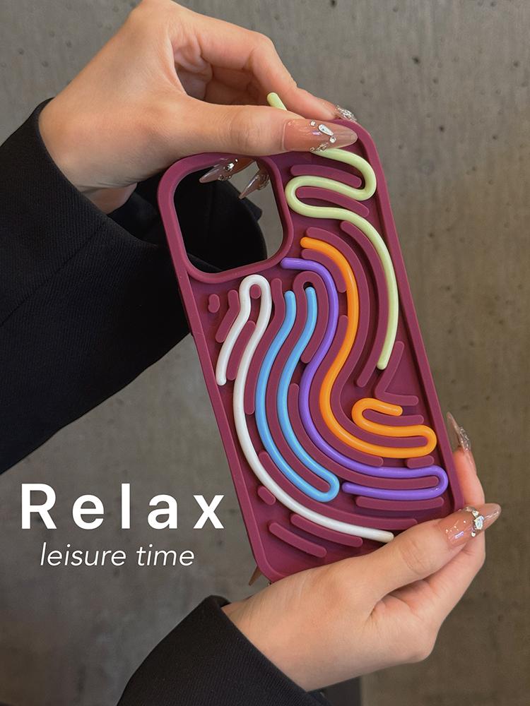 Divertente Tavola Attività Sensoriale Custodia Decompressione in Silicone per Telefono per iPhone 16 15 14 13 12 11 17 Pro Max Cover Posteriore Morbida