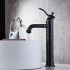 Basin Faucets Black Color Wash Basin Tap Bathroom Faucets Sink Tap Single Handle Faucet for Bathroom Deck Mounted Mixer Crane
