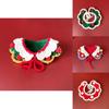 Festive Christmas Pet Collar Scarf Set For Dogs And Cats With Colorful Knitted Design