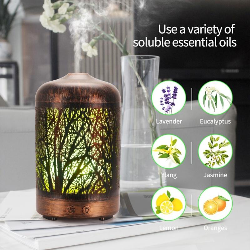 20cc Öldiffusor, Ultraschall-Kühlnebeldiffusor mit wasserloser automatischer Abschaltung, 7 Farben