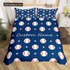 Set Biancheria da Letto Personalizzato Set Copripiumino Basket Con Nome Personalizzato Per Ragazzi Copripiumino Sportivo Personalizzato Per Regali di Compleanno