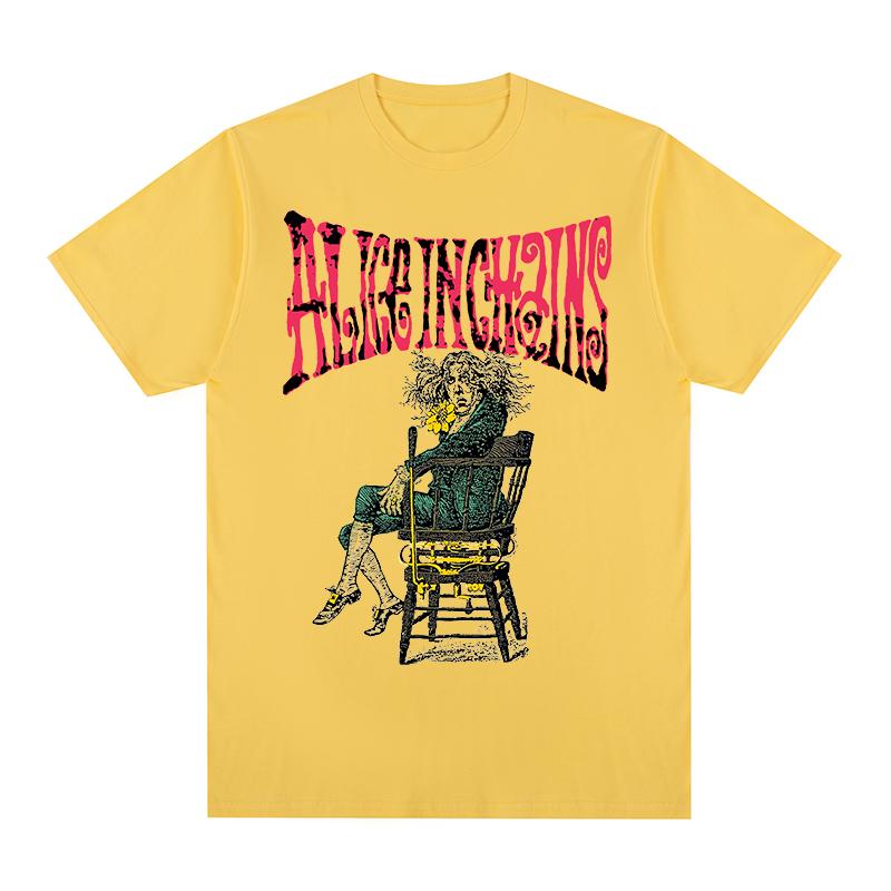 Rock Band ALICE IN CHAINS Vintage tshirt Comfortable Cotton Men T shirt New TEE TSHIRT Womens tops