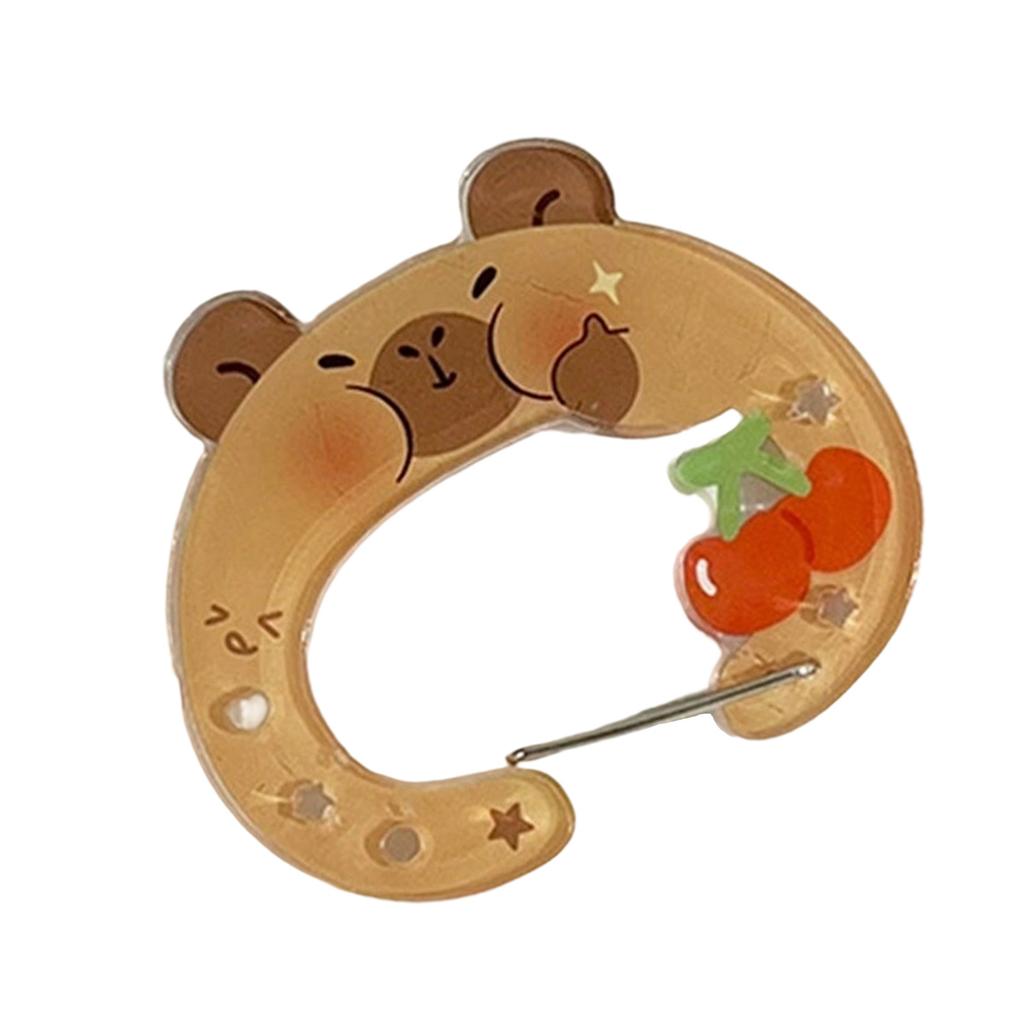 Liebliche Wasserschweine Acryl Schlüsselanhänger Haken für Taschen Schlüssel Schmuck Robuste Materialien Trendige Stile Accessoire