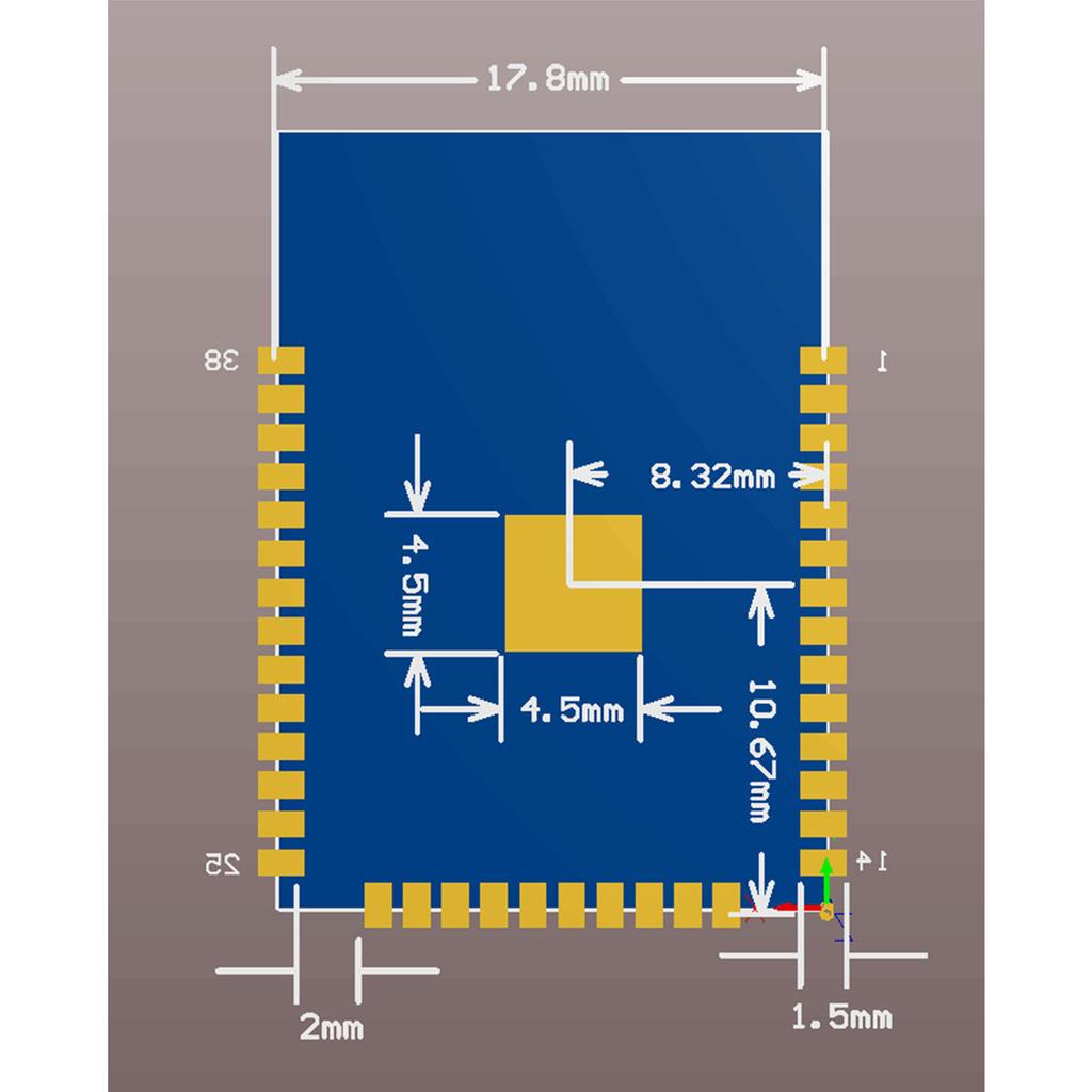 Bluetooth-compatible WiFi Low Power Module ESP-WROOM-32 Compatible for W/ for Voice Encoding Music Streaming & MP3 Decod