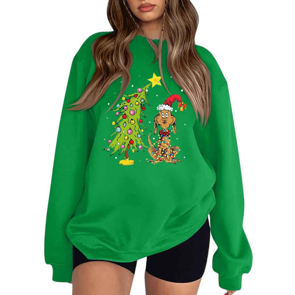 Crewneck Sweatshirt For Women Fall Graphic Sweatshirts Vacation Long Sleeve Drop Shoulder Pullover