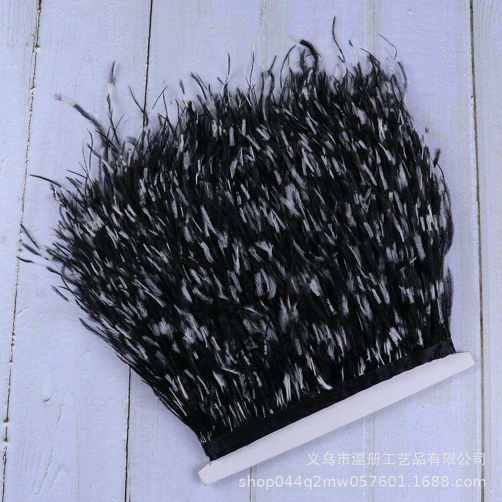 10-15Cm Tie-Dye Ostrich Hair Cloth Edge Clothing Accessories Material Multicolor Ostrich Hair Lace Cloth Strap