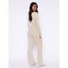 Autumn and Winter Women's Short Slim Button Long Sleeve Top Pants Set