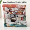 Cartoon Kitchen Towel 4 Layer Cotton Gauze Pure Cotton Dish Cloth  for Kids Children