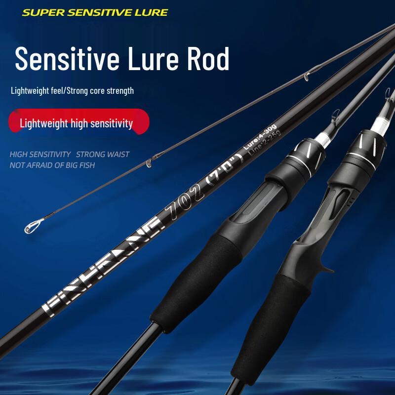ROLL FISH Carbon Fiber Lure Fishing Rod