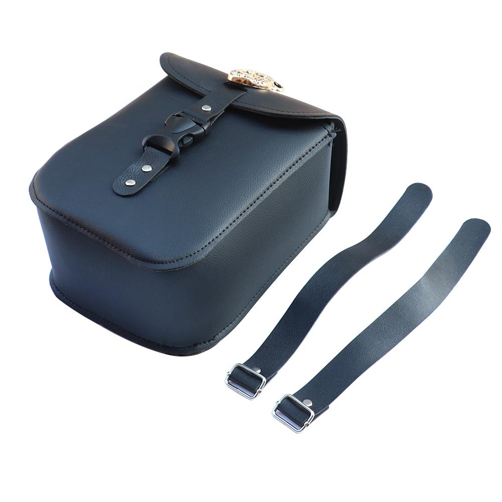1pcs Motorbike Mini Retro Synthetic Front Forks Tool Bag Luggage SaddleBag Universal For Motorcycle Harley Honda Yamaha
