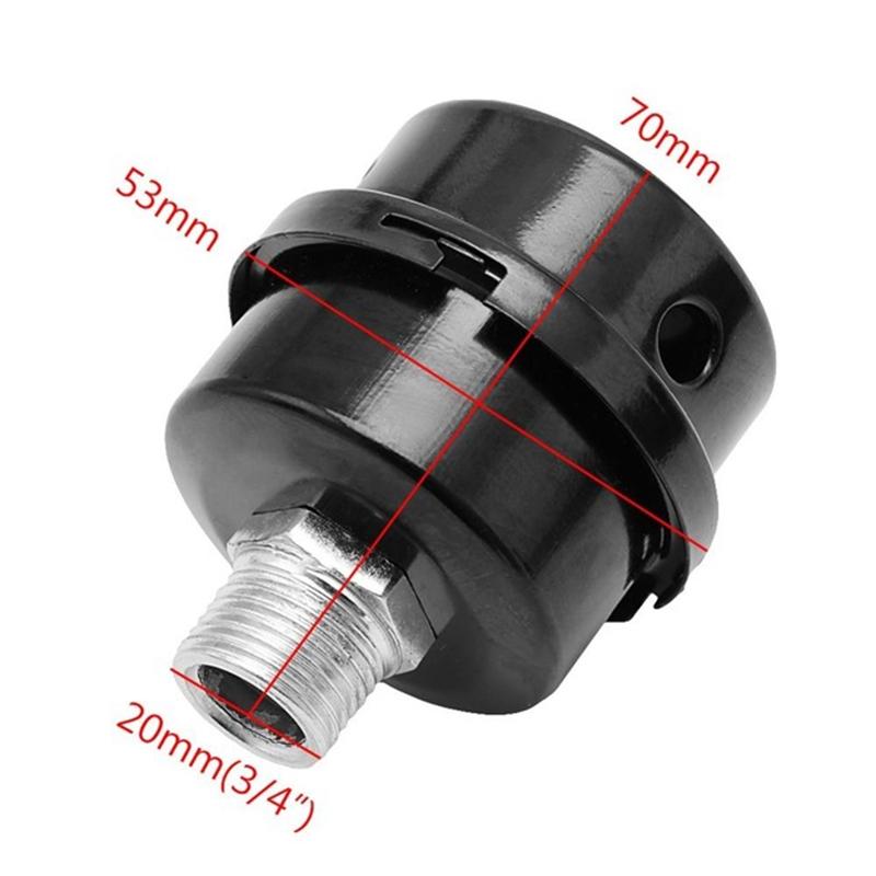 12.5mm Air Compressor Filter 16mm 20mm Workshop Parts Tools Muffler Black