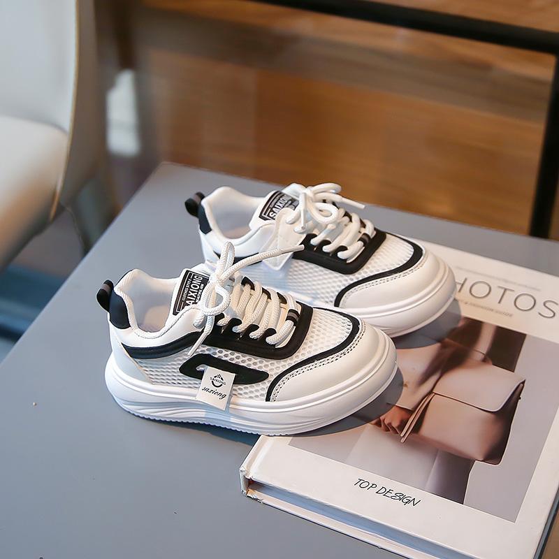 

Детская мода, повседневная дышащая обувь для скейтбординга с низким верхом, трендовые детские кроссовки с мягкой подошвой для бега, спортивные удобные кроссовки для мальчиков и девочек 26 чёрный