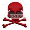 1 Stück Auto Styling Lustiger Totenkopf 3D Metall Chrom Zinklegierung Klebendes Emblem Auto Karosserie Kofferraum Kotflügel Abzeichen Aufkleber Decal Auto Zubehör
