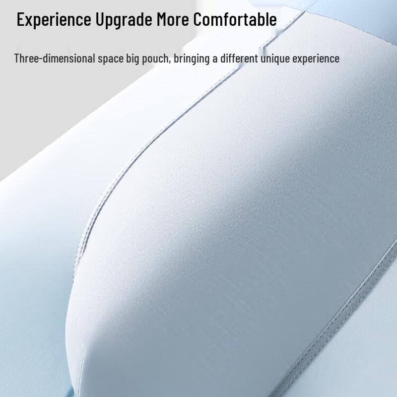 Nanjiren Men's Ice Silk Seamless Boxer Briefs (Assorted Colors)