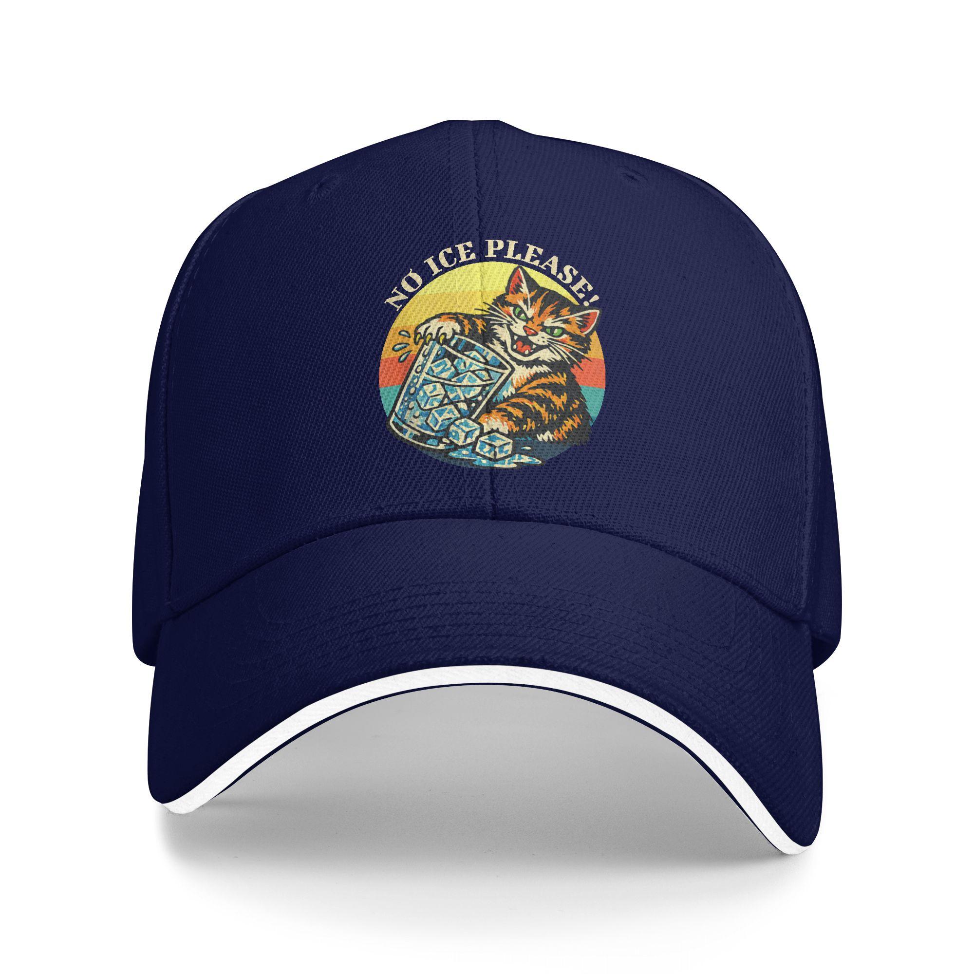 

Abolish ICE Cat Anti ICE Sun Baseball Cap Summer Trendy Trucker Hat For Men Women Outdoor Sports Baseball Caps As Picture темно-синього кольору