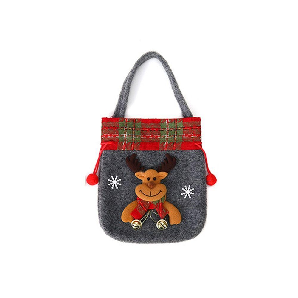 Cartoon Children Stocking Bag Cloth Fruit Packaging Box Christmas Handbag  Children Gifts