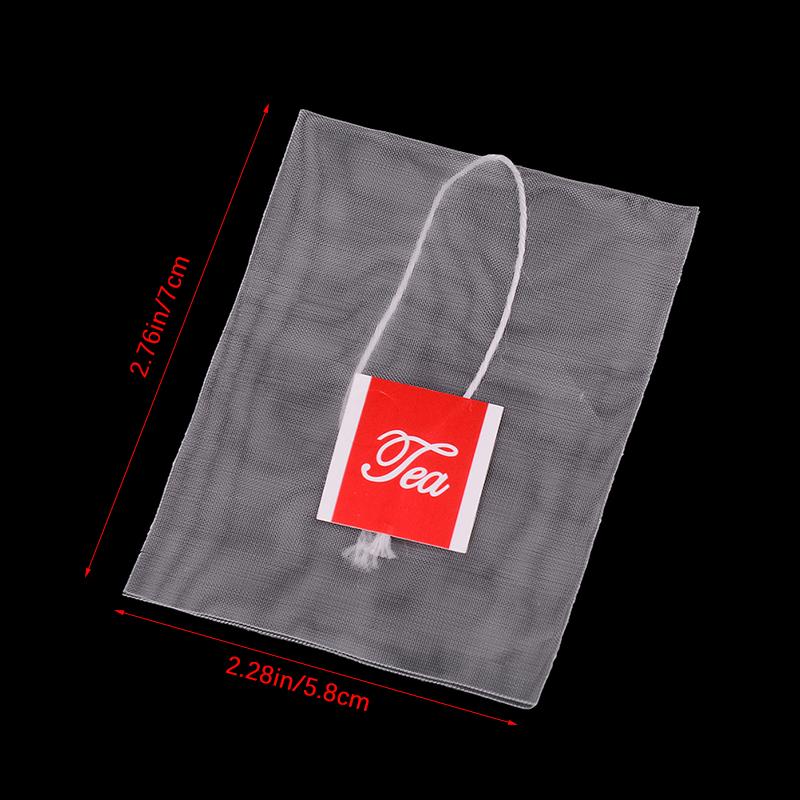 

100Pcs Nylon Empty Tea Bags Tea Infuser New Herb Spice Filter Strainer Tea Bag Made From 100% Food Grade Premium Nylon