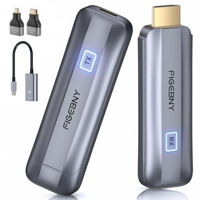 FIGEBNY HDMI Wireless Transmitter/Receiver Set, 30m Transmission Range, No WIFI Required [Japan Technical Standards Approved], Low Latency, Easy Conne