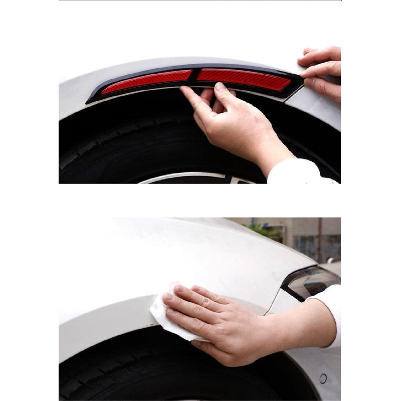 Wheel Arch Pads Made of 100% Real Carbon Fiber In a Sporty Style for Cars, Mudguard/mudguard Protection Pads, Arch Extensions, Stickers, Stripe, Car
